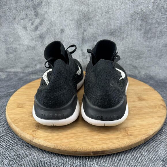 Nike Free RN Flyknit Running Shoes Womens Size 11 Black White 942839-001 - Picture 5 of 10